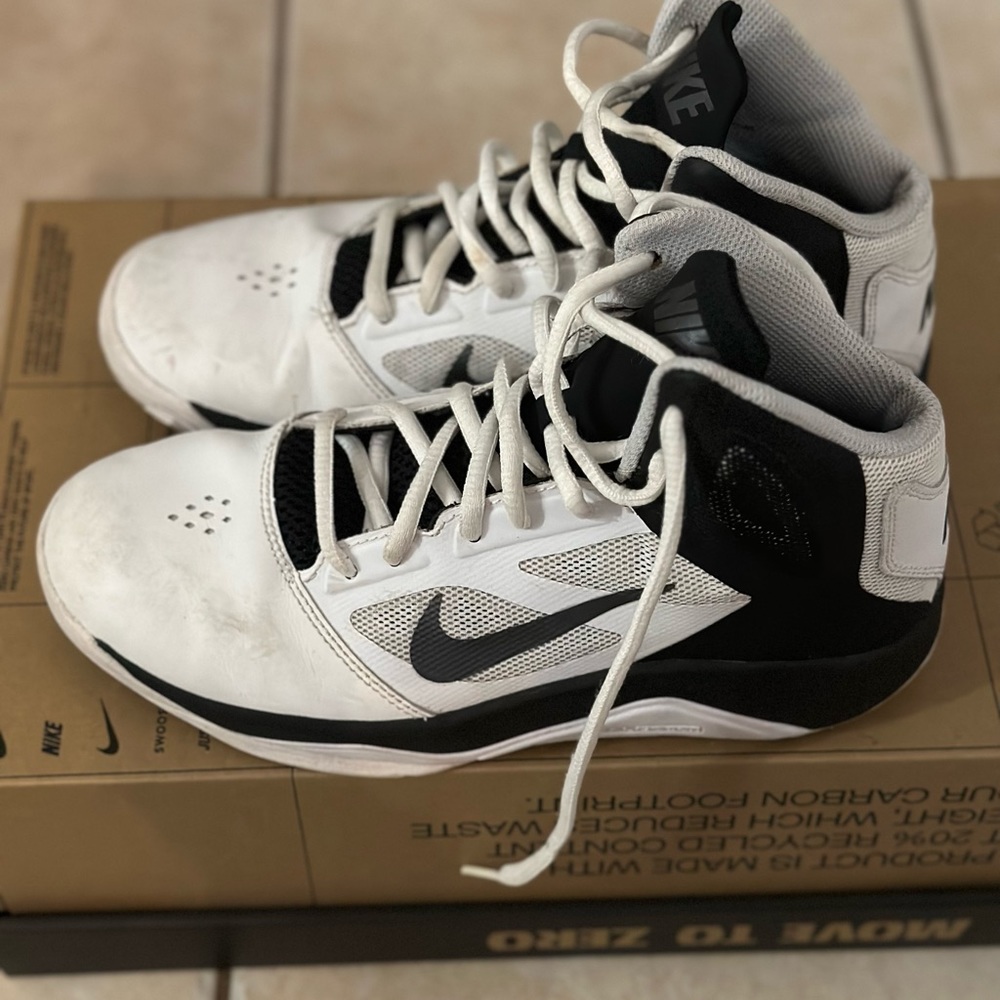 Black and white Nike sneakers